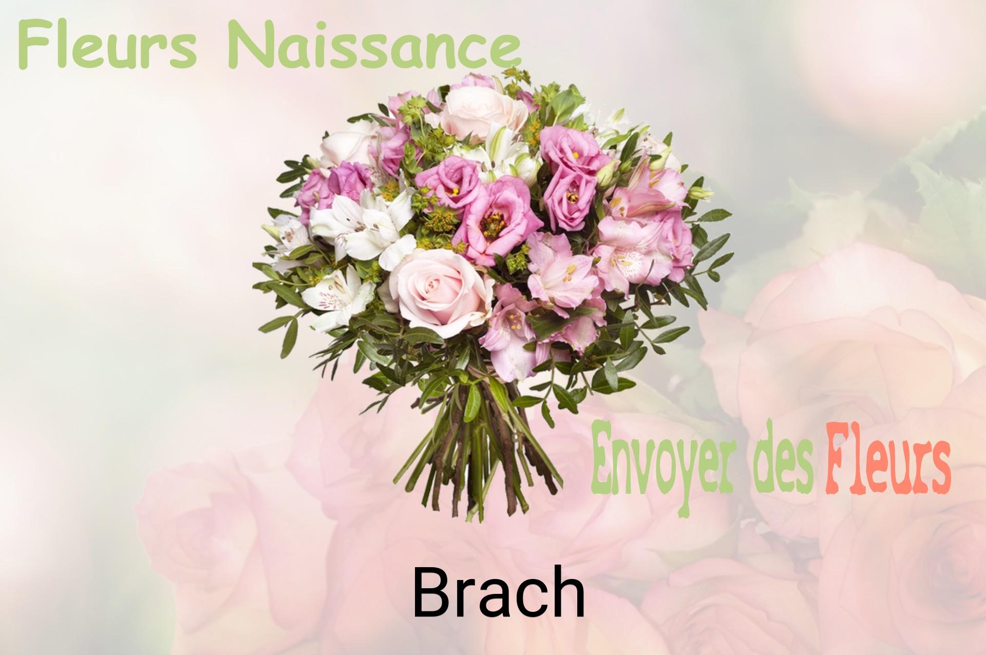 Bouquet de fleurs de naissance livré à Brach
